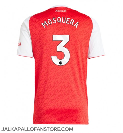 Arsenal Cristhian Mosquera #3 Kotipaita 2025-26 Lyhythihainen Arsenal Cristhian Mosquera #3 Kotipaita 2025-26 Lyhythihainen